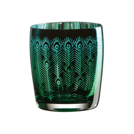 ARTLAND PEACOCK DOF TUMBLER SET OF 2