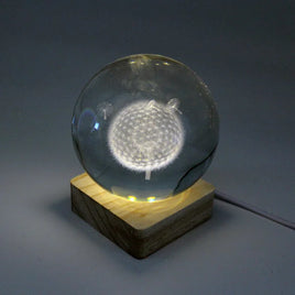 Dandelion Crystal Ball With Light