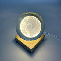 Moon Crystal Ball With Light