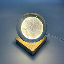 Moon Crystal Ball With Light