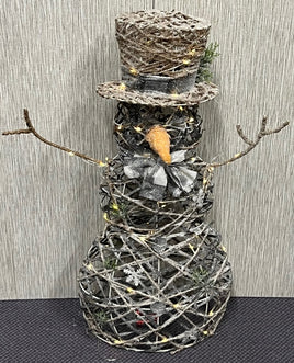 Christmas - Snowman Grey Ratan