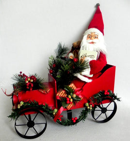 Santa Riding in Car