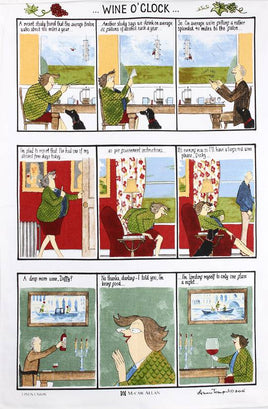 Samuel Lamont "Wine O'clock" tea towel.