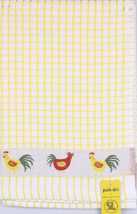 Samuel Lamont Poli Dri Yellow Chickens tea towel