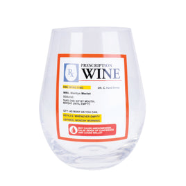 Prescription Stemless Wine Glass