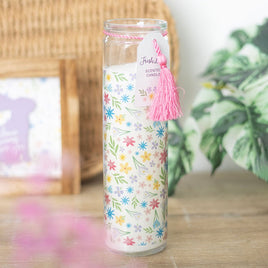 Nibble Distributors Spring floral print fresh linen candle